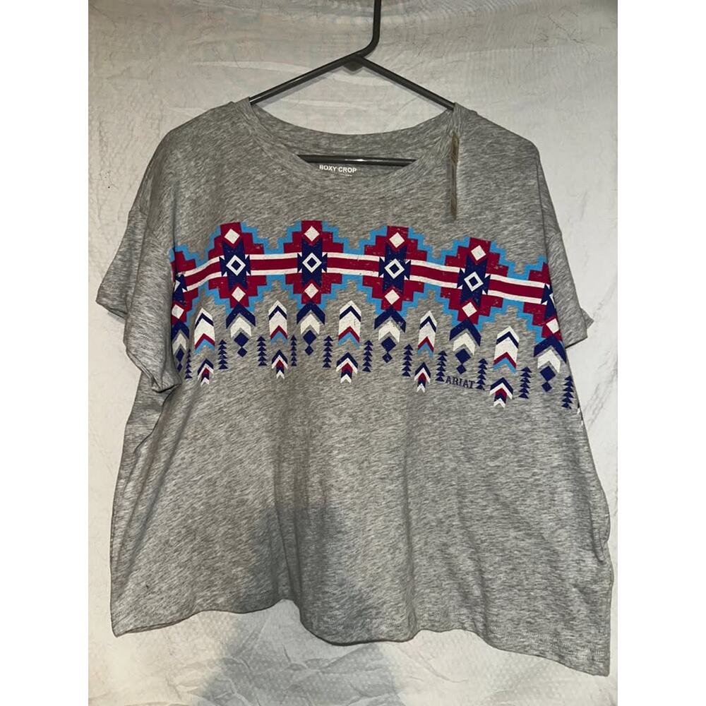 Ariat Birdie Boxy Crop Tee XL – NWT Western Graphic
